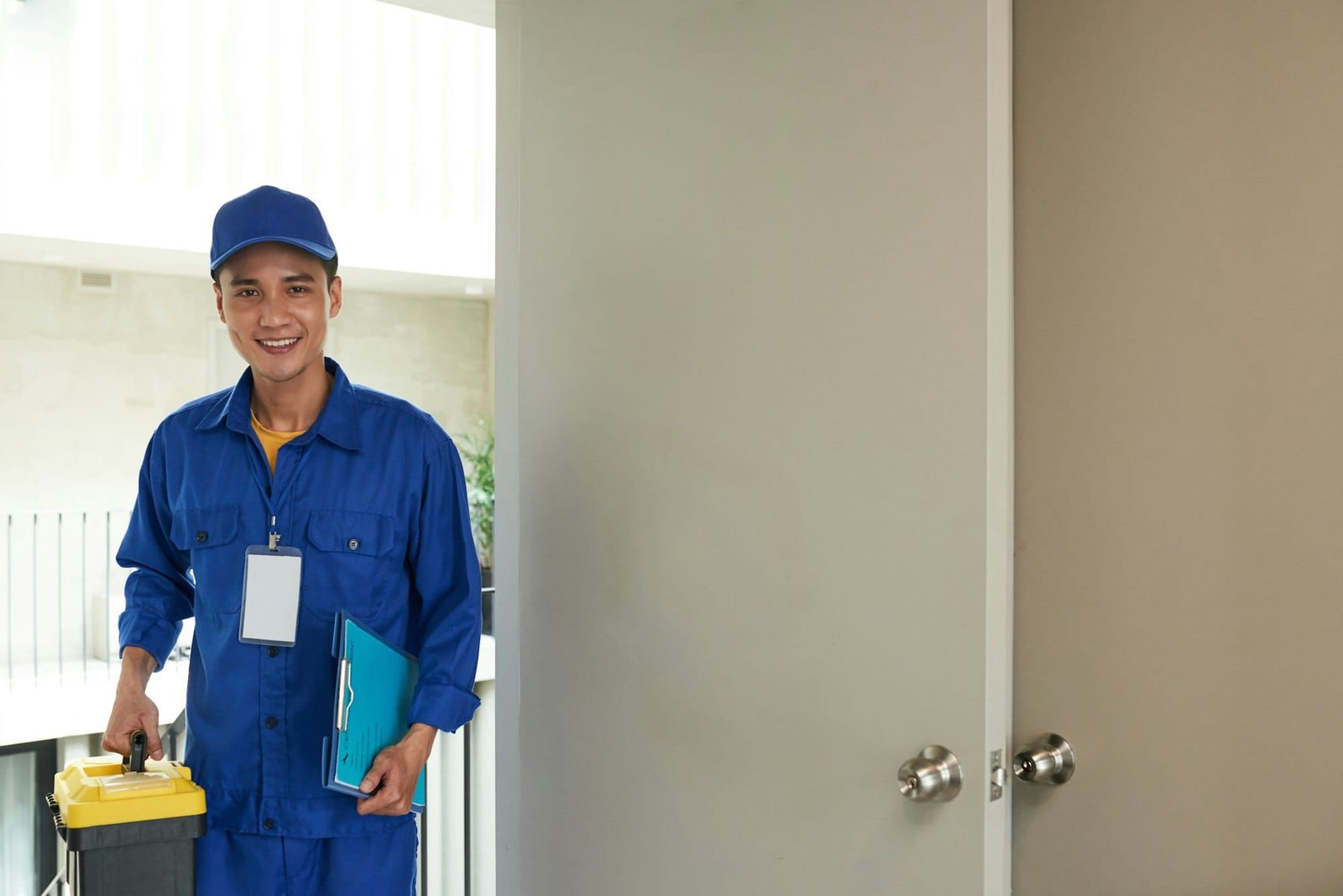 Cheerful handyman