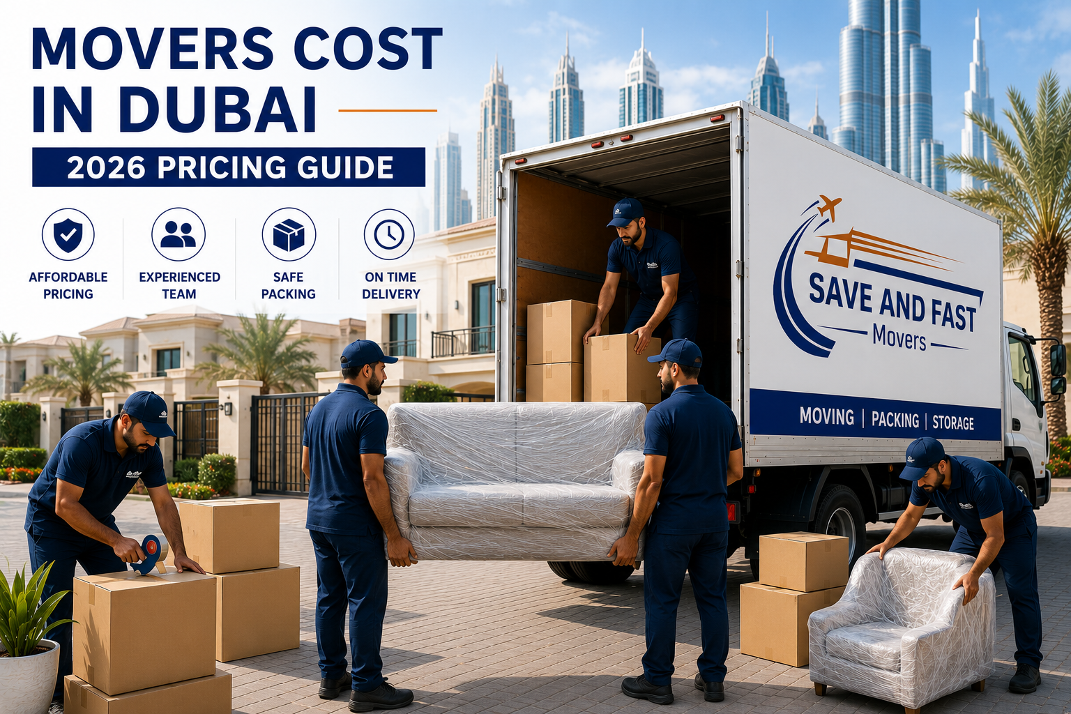 Movers cost in Dubai